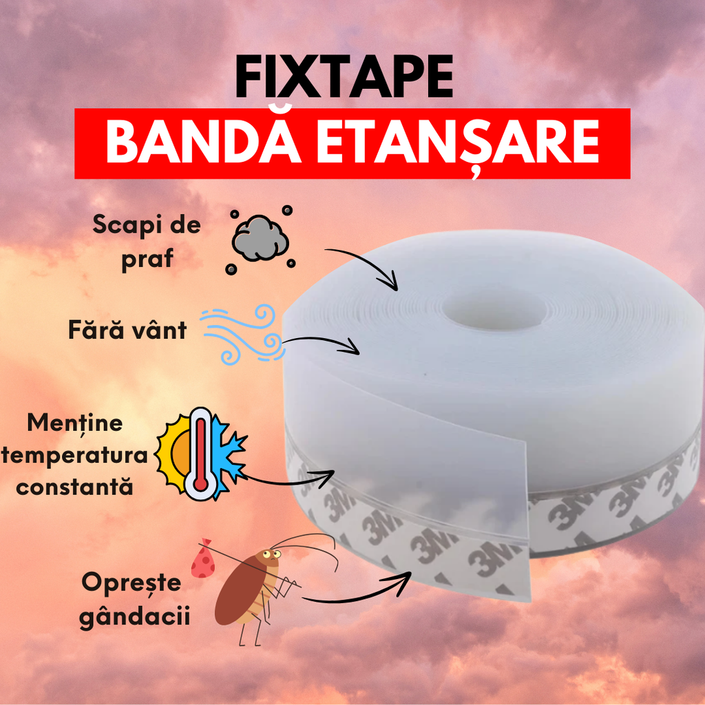 FIXTAPE - Banda Etanșare pentru Fixări Rezistente