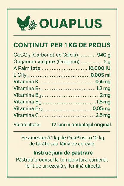 Stimulator cu Oregano pentru Ouat | OuaPlus