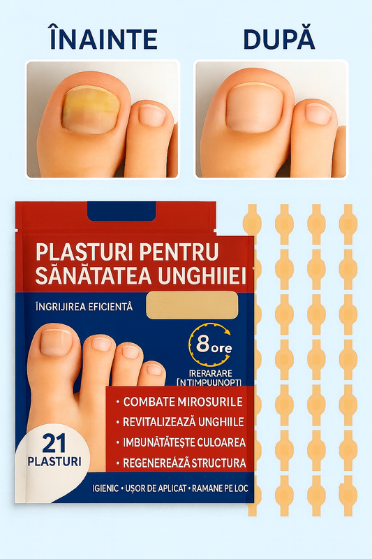 Plasturi pentru îngrijirea și regenerarea unghiilor