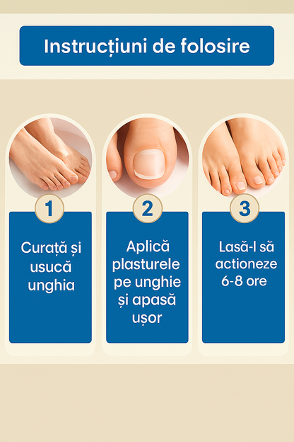Plasturi pentru îngrijirea și regenerarea unghiilor